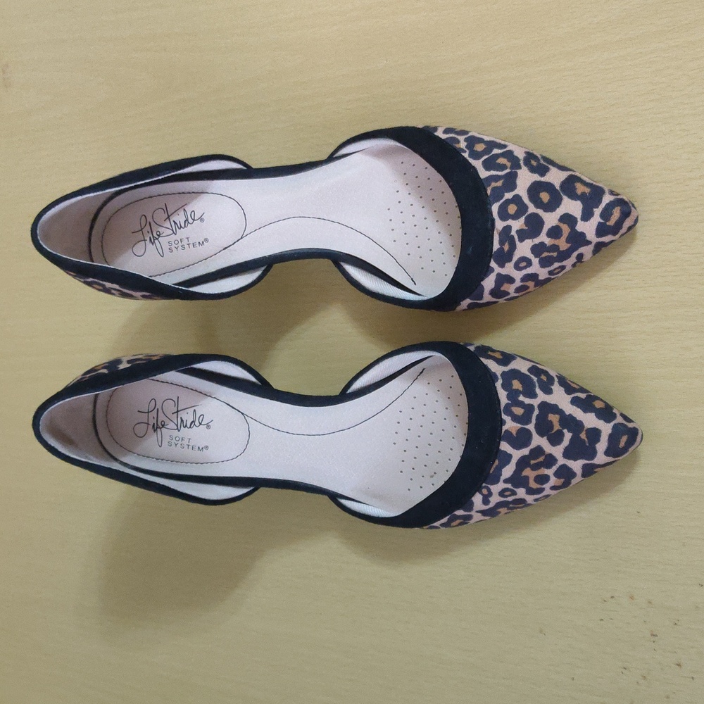 Life Stride Leopard Print Heels